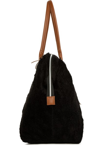 Baby Bag Nakışlı Peluş Anne Bebek Çantası