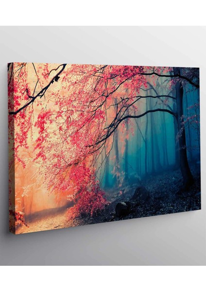 Kırmızı Altın Akçaağaç Kanvas Tablo fiyatları