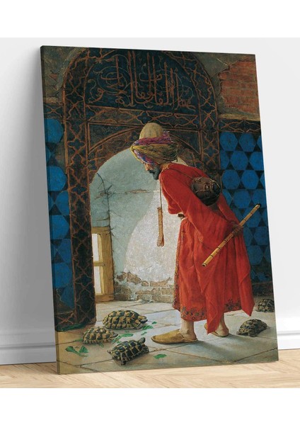 Kaplumbağa Terbiyecisi Kanvas Tablo