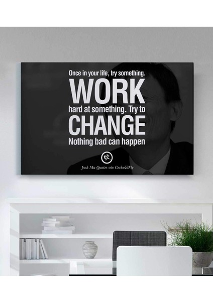 Jack Ma Girişimcilik Kanvas Tablo