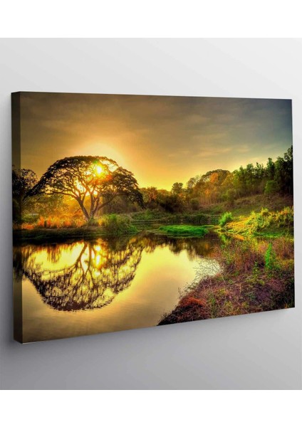 Altın Gündoğumu Kanvas Tablo fiyatları