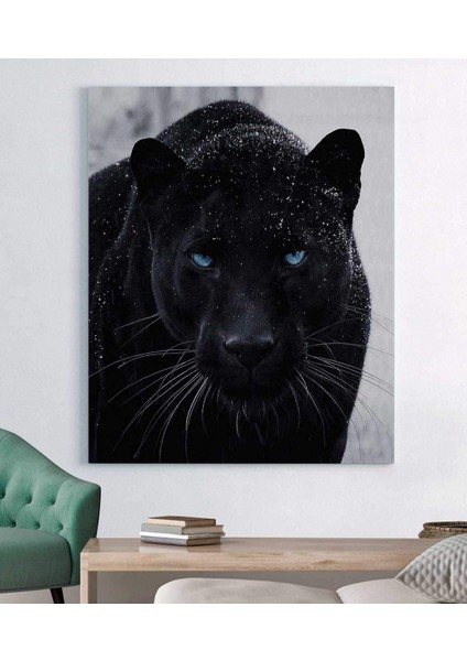 Siyah Panter Kanvas Tablo