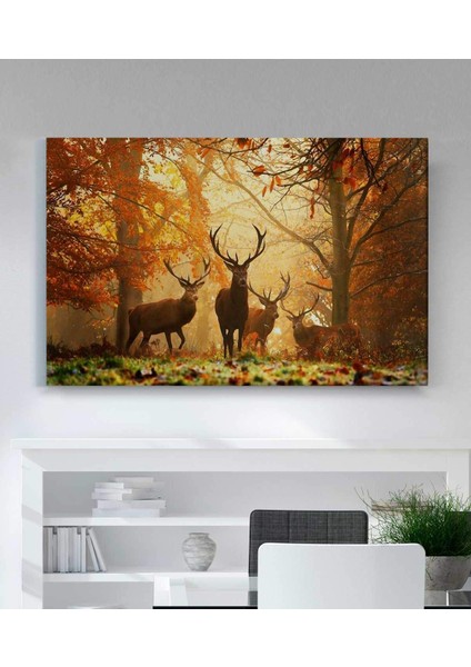 Geyikli Manzara Kanvas Tablo fiyatları