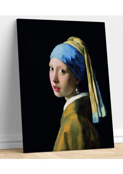 Johannes Vermeer Inci Küpeli Kız Kanvas Tablo