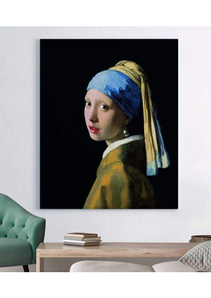 Johannes Vermeer Inci Küpeli Kız Kanvas Tablo