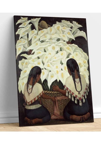 Diego Rivera Calla Lily Vendor Kanvas