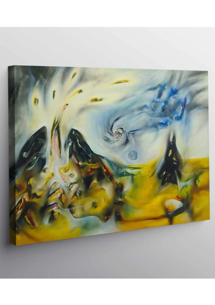 Roberto Matta Yaşamı Dinlerken Kanvas Tablo