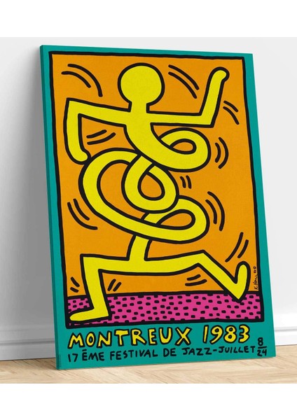 Keith Haring Montrö Kanvas Tablo