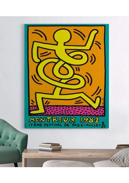 Keith Haring Montrö Kanvas Tablo