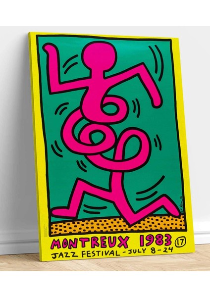 Keith Haring Montrö Kanvas Tablo