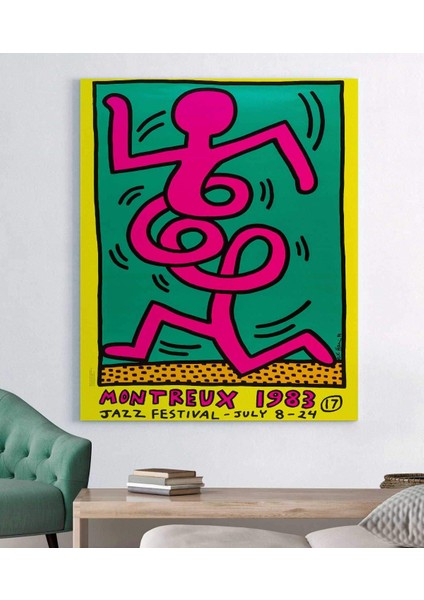 Keith Haring Montrö Kanvas Tablo