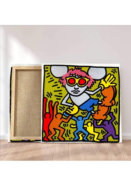 Keith Haring - Başlıksız Kanvas Tablo