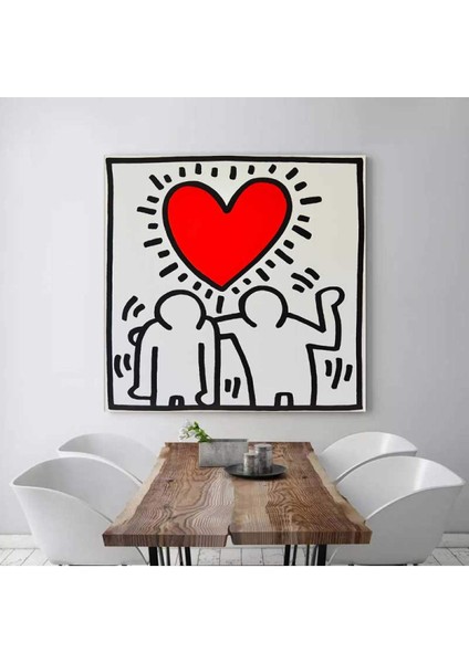 Keith Haring Love Kanvas Tablo