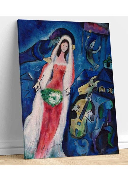 Marc Chagall La Mariee Kanvas Tablo