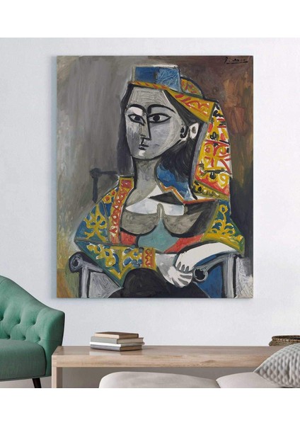 Pablo Picasso Türk Kostümlü Kadın Kanvas Tablo