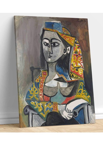 Pablo Picasso Türk Kostümlü Kadın Kanvas Tablo