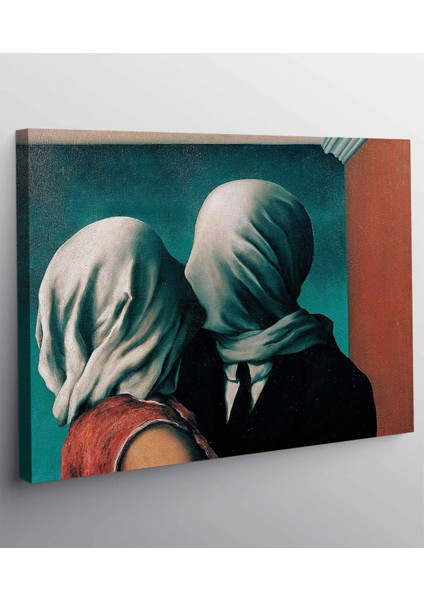 Rene Magritte Aşıklar Kanvas Tablo