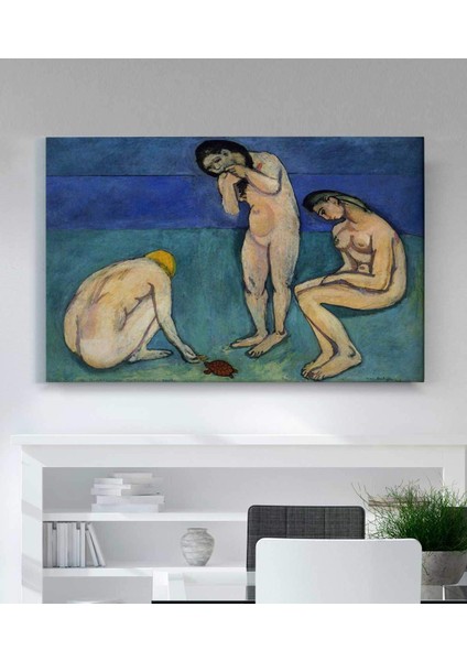 Henri Matisse Kaplumbağa ile Yıkananlar Kanvas Tablo