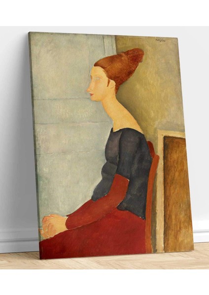 Amadeo Modigliani Jeanne Hebute'nin Portresi Kanvas Tablo