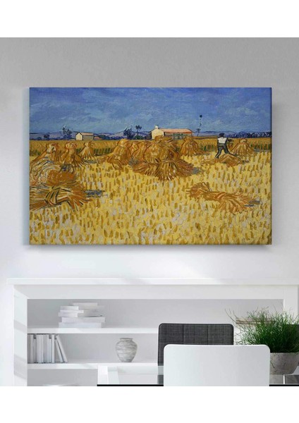 Vincent Van Gogh-Buğday Tarlası Kanvas Tablo