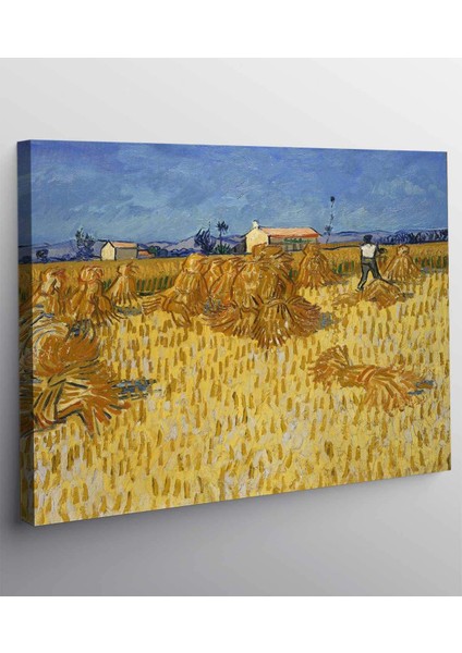 Vincent Van Gogh-Buğday Tarlası Kanvas Tablo