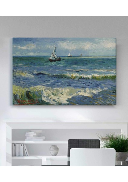 Vincent Van Gogh Deniz Manzarası Kanvas Tablo