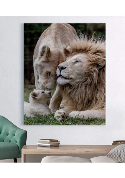 Aile Aslan Kanvas Tablo