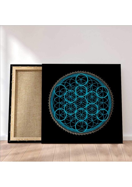 Yaşam Çiçeği Sri Yantra Kanvas Tablo fiyatları