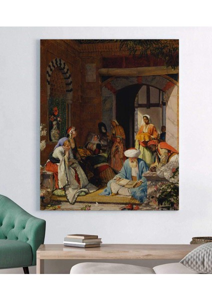 John Frederick Lewis Inanç Duası Hastaları Kurtaracak Kanvas Tablo fiyatları