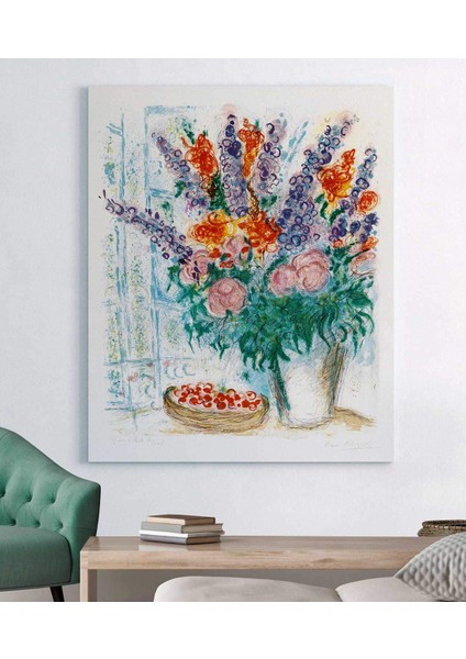 Marc Chagall Büyük Buket Kanvas Tablo