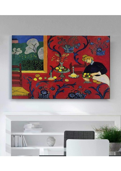 Henri Matisse Kırmızı Uyum Kanvas Tablo