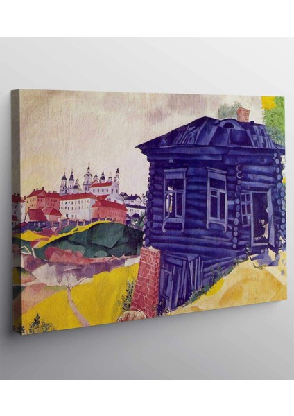 Marc Chagall Mavi Ev Kanvas Tablo