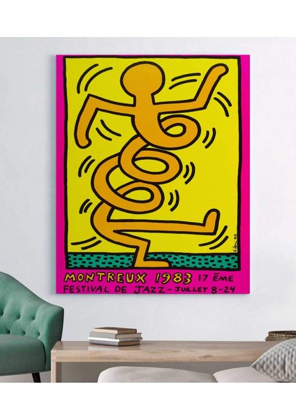 Keith Haring Montrö Kanvas Tablo