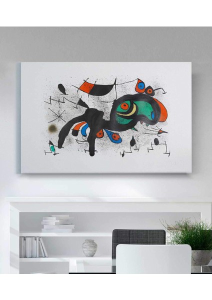 Joan Miro Çiçekli Koç Kanvas Tablo