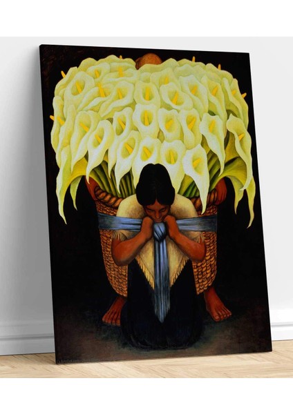 Diego Rivera Vendedora De Flores Kanvas Tablo fiyatları