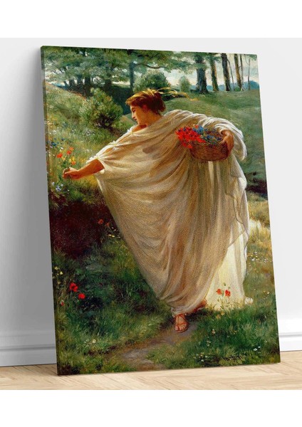 Edward John Poynter Wild Blossoms Kanvas Tablo