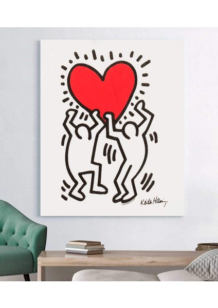 Keith Haring Love Kanvas Tablo