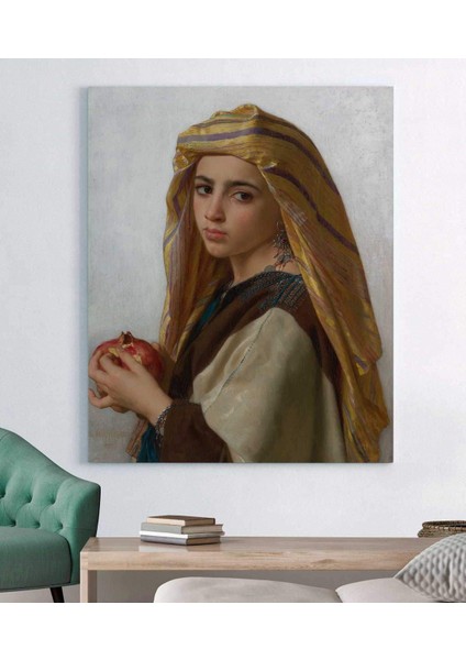 William Adolphe Bouguereau - Narlı Kız Kanvas Tablo