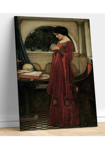 John William Waterhouse Kristal Top Kanvas Tablo