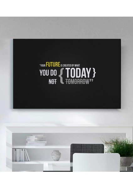 Motivasyon Kanvas Tablo