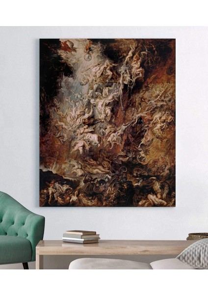 Peter Paul Rubens Asi Meleklerin Düşüşü Kanvas Tablo