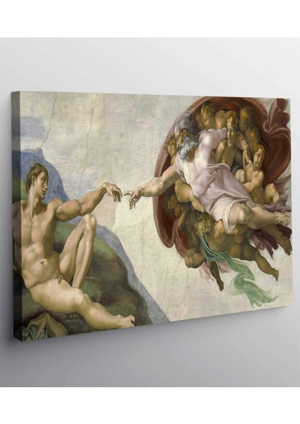Michelangelo Buonarroti Adem'in Yaratılışı Kanvas Tablo fiyatları