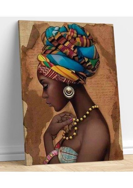 Afrikalı Zenci Kadın Kanvas Tablo fiyatları