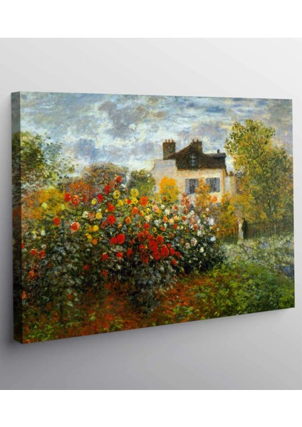 Claude Monet - Argenteuil'deki Bahçesi Kanvas Tablo