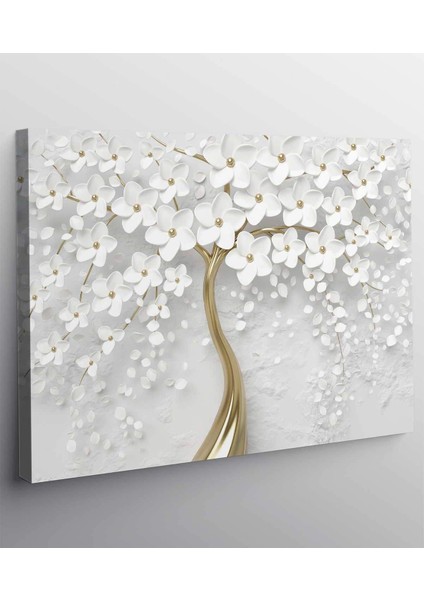 Beyaz Gelincik Kanvas Tablo fiyatları