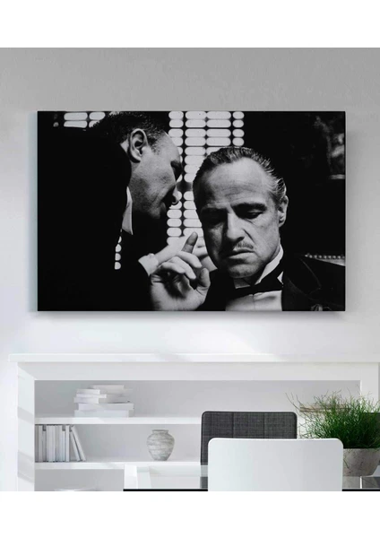 The Godfather - Marlon Brando Kanvas Tablo