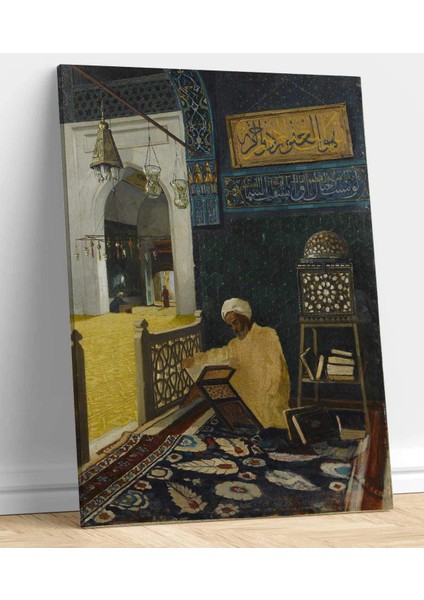 Osman Hamdi Bey Kur'an Tilaveti Kanvas Tablo