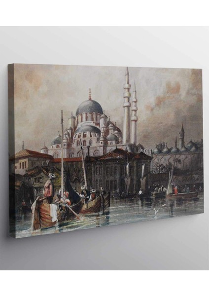 Siyah Beyaz Görünümlü Osmanlı Kanvas Tablo fiyatları