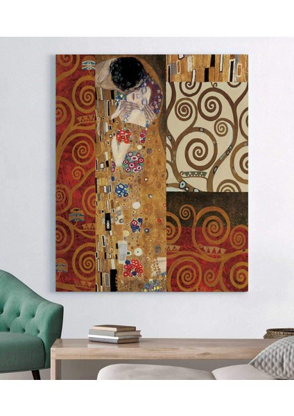 Gustav Klimt Öpücük Kanvas Tablo
