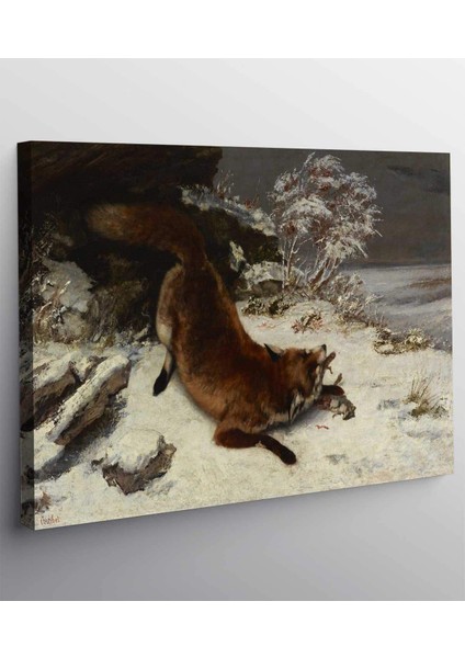 Gustave Courbet Kardaki Tilki Kanvas Tablo